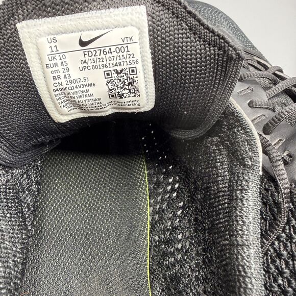 Nike Air Max Flyknit Racer Mens Triple Black Shoe Size 11 main image 6